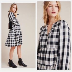 NWT Anthropologie 1X Plaid Tunic